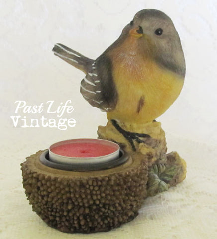 Collectible Bird Tealight Candle Holder Highly Detailed