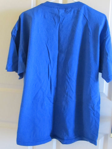 Vintage 1970s KU Jayhawks T-shirt XL Royal Blue Jansport Free Shipping