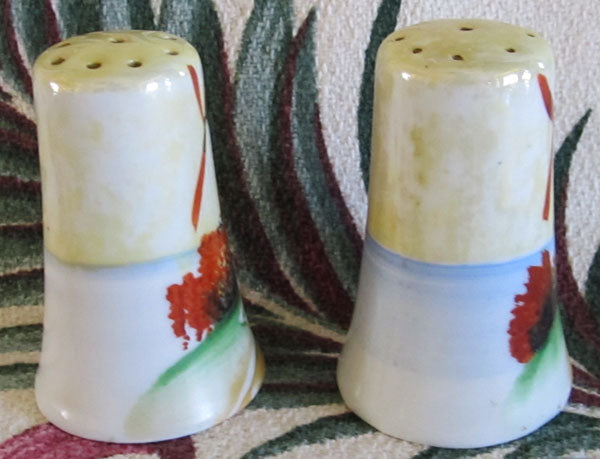Vintage Japanese Floral Salt and Pepper Shaker