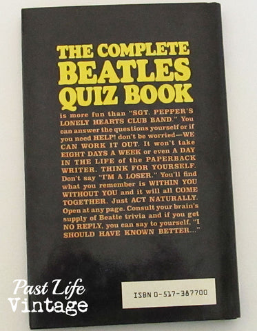 The Complete Beatles Quiz Book by Edwin Goodgold and Dan Carlinsky 1975