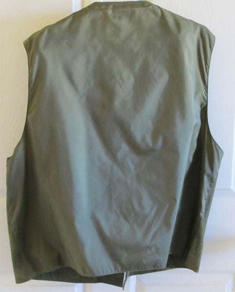 Green Suede Leather Men's Vest XL 1980s Arizona Jean Company Free Ship ...